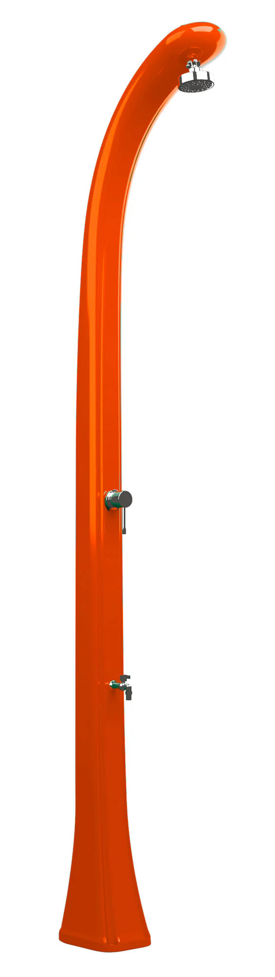 Doccia Solare da Esterno Giardino 20L Miscelatore e Lavapiedi Arkema Happy One Arancio sconto