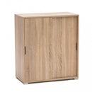 Mobiletto 2 Ante Scorrevoli 75x38x85 h cm in Truciolare bilaminato Naturale Seconda Scelta