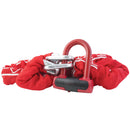 Kit Antifurto Lucchetto e Catena 170 cm in Acciaio per Moto Scooter T.J. Marvin Z039 Rosso