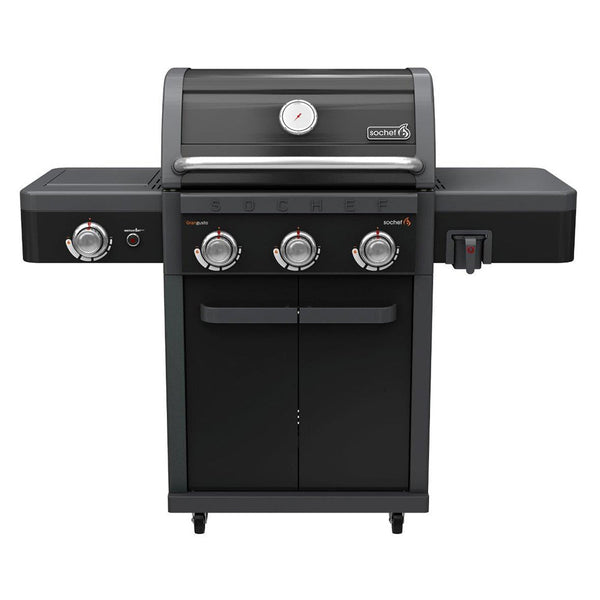 sconto LPG Gasgrill 3 Brenner 15kW mit Sochef Grangusto Seitenbrenner