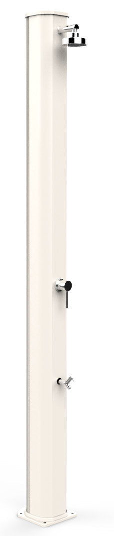 acquista Doccia Solare da Giardino 40L Miscelatore e Lavapiedi Arkema Big Jolly Bianco Crema