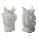 Set 2 Vasi Testa di Moro 12x12x19,5 cm  in Ceramica VdE Tivoli 1996 Sicilia