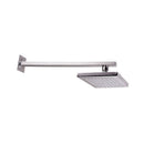 Soffione Doccia Quadrato da Parete in Ottone Linear Cromato