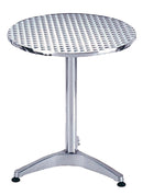 Tavolino Tondo da Giardino Ø60 cm in Alluminio Bauer Silver