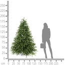 Albero di Natale Artificiale H198 cm Abete Cervino con 1200 Tips Verde