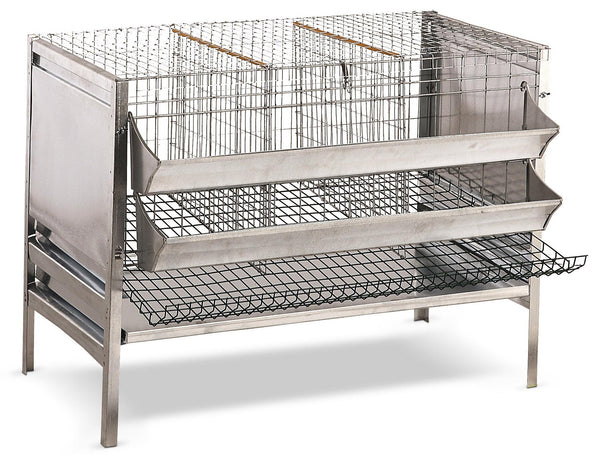 prezzo Ländlicher Käfig für Legehennen aus Blech und verzinktem Gitter 97x78x75 cm Rocila