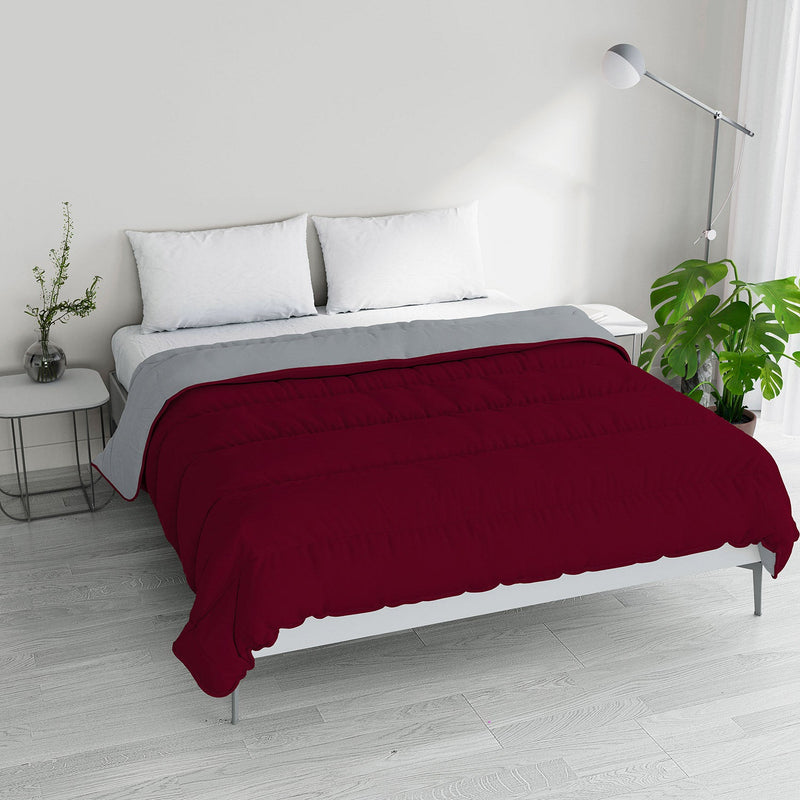 Piumino Invernale in Microfibra 200gr Doubleface Falun/Platino Varie Misure