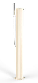 Doccia Solare da Esterno Giardino 20L Miscelatore e Doccetta Mobile Arkema Jolly Go Champagne Bronze