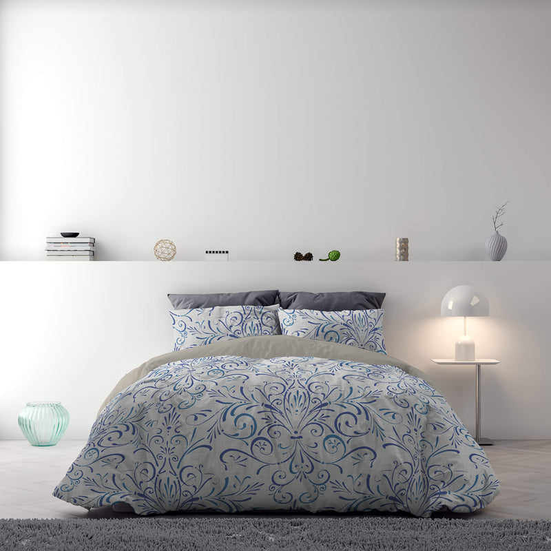 Copripiumino con Stampa sul Sacco e Federe Doubleface Ornato Tex