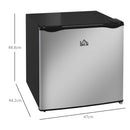 Frigo Portatile 35L con Ripiano Rimovibile e Temperatura Regolabile 47x44.2x48.8 cm Argento      