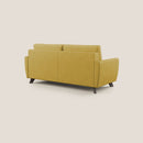 Divano Letto 3 Posti 188x97x96 cm in Tessuto Giallo