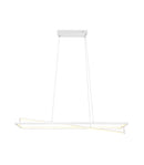Lampada a Sospensione da Interno a led in Metallo Bianco Opaco