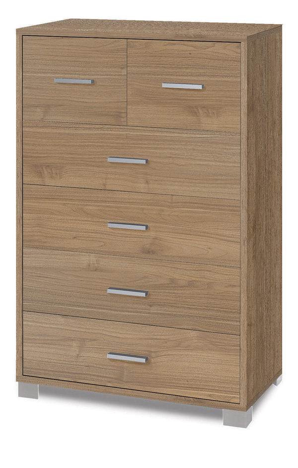 online Cassettiera 4+2 Cassetti 70x112x41 cm Noce Stelvio