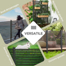 Recinzione Divisorio da Giardino 93x22x150 cm Modulabile Autoportante in Acciaio Marrone   