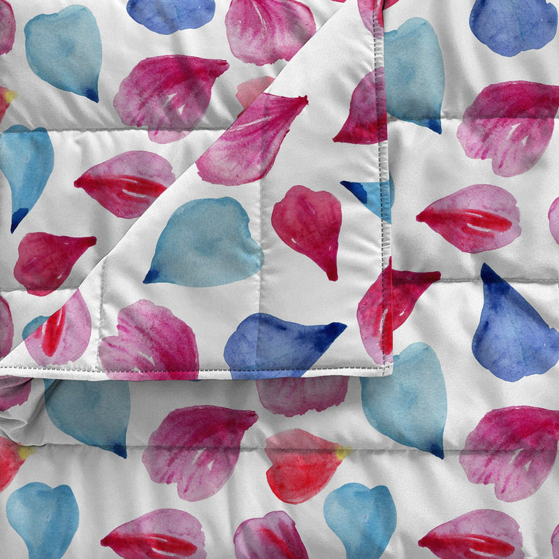 Trapuntino Estivo in Microfibra 100 gr con Stampa Petali Basic Varie Misure