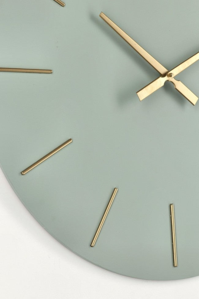 Orologio da Muro Ø 60x5 cm Timeline in Legno Salvia