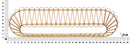 Mensola Libreria da Muro Panama 162x28x43,5 cm in Ferro e Plastica