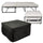 Klappbares Hockerbett mit Klappmatratze 78 x 78 x 47 cm Avalli Contract Grey