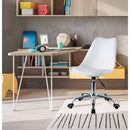 Sedia Operativa da Ufficio 48,5x49x80/88 cm May Bianca