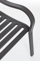Panca 2 Posti 123x57x87h cm Janelle Antracite 