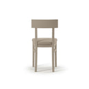 Set 2 Sedie 44x45xH82 cm in Legno Laccato Monaco Tortora