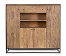 Credenza Alta 4 Ante 145x40x136h cm 1 Cassetto Nartan