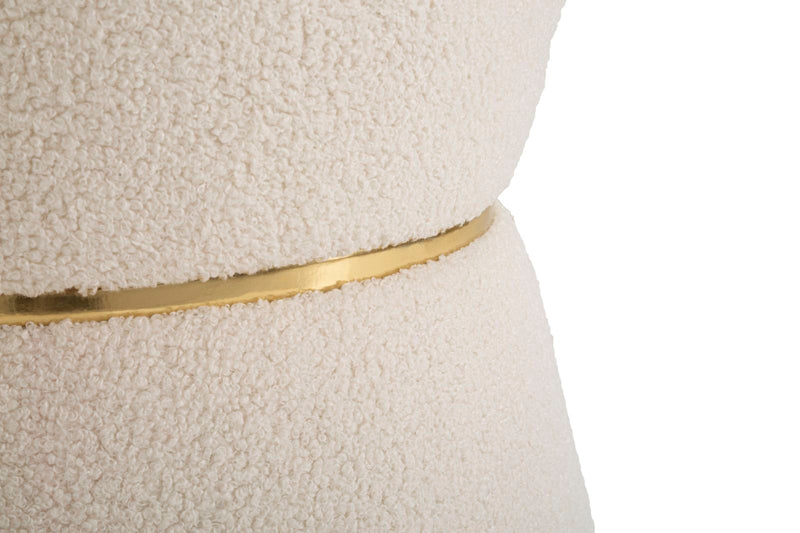 Pouf Iceland Double Ø 43x52 cm in Legno 