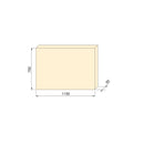 Piano D’Appoggio per Tavoli 1150x750 mm in Legno Emuca Bianco
