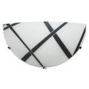 Applique 1xE27 Ganci Cromo Vetro Lastra Bianco-Nero E-Energy Dario