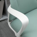 Sedia da Ufficio Ergonomica e Imbottita 62x56x110-119,5 cm Funzione Dondolo in Poliestere Verde  