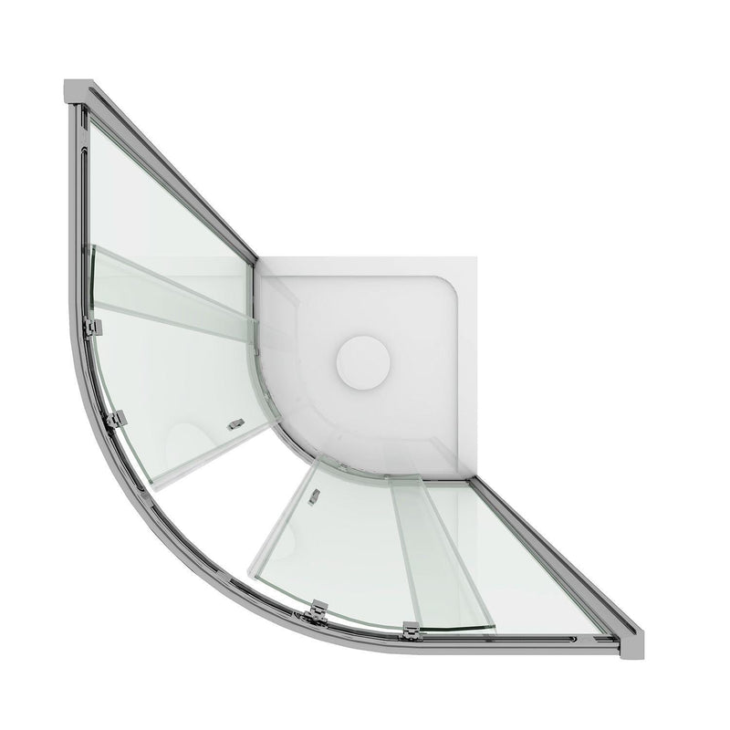 Box Doccia Semicircolare 2 Ante Scorrevoli in Cristallo Trasparente 6mm H198 Fosterberg Odense Varie Misure