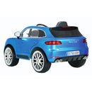 Macchina Elettrica Suv per Bambini 12V con Licenza Porsche Macan Azzurra