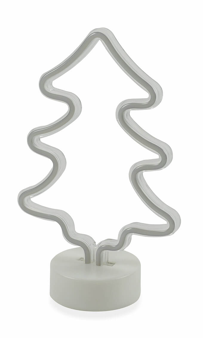 Albero di Natale Luminoso Neon a Led H29,5 cm Soriani Verde