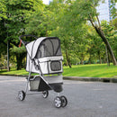 Passeggino per Cani Grigio 75x45x97 cm 