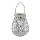 Lanterna Mireille   in Vimini Bianco