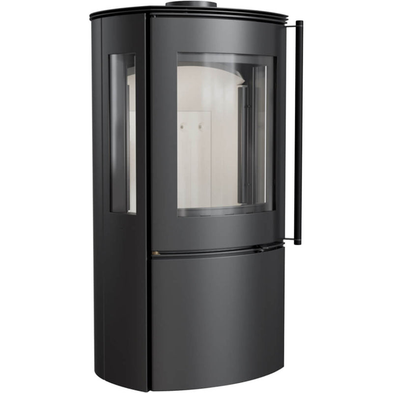 Stufa a Legna 6/11KW in Acciaio Flig Santa Monica Plus Nera