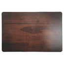 Set 6 Tovagliette Double Face 45x30x0,5 cm  in Plastica VdE Tivoli 1996 Wood Marrone scuro