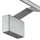 Applique Minimal Alluminio Silver Lampada Bagno Led 5 watt Luce Calda