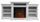 Elektrischer Bodenkamin Flammeneffekt 179 x 48 x 85 cm 900 W/1800 W in weißem Holz