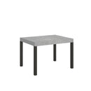 Tavolo Allungabile 120-204x80x77 cm Everyday Cemento e Antracite