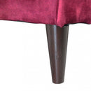 Divano 2 Posti Chandler 152x81x89 h cm in Velluto Rosso