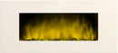 Camino Elettrico da Parete Effetto Fiamma 2000W CheminArte White Loft XXL Bianco