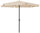Runder Sonnenschirm Ø 300 cm Stahlkonstruktion für Outdoor Garden Ecru