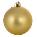 Set 12 Palle di Natale Ø8 cm in Plastica Oro