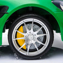 Macchina Elettrica per Bambini 2 Posti 24V con Licenza Mercedes GTR AMG Verde