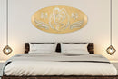 Pannello Nativity Oro 120x2x60 cm in Ferro MDF e Specchio Oro