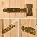 Casetta Box da Giardino 2,8x2 m Senza Pavimento in Legno Picea Massello 16mm Eden