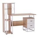 Scrivania da Ufficio Porta PC con Scaffale 133x55x123 cm 