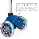 Monopattino a 3 Ruote a LED 3 Altezze Max 50Kg Globber PRIMO Fantasy Lights Up Racing Blu