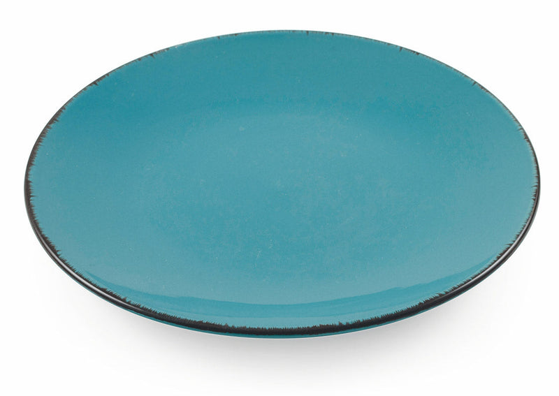 Set 6 Piatti Frutta Ø18,5x2 cm in Gres Villa d'Este Home Tivoli Baita Glazed Azzurri